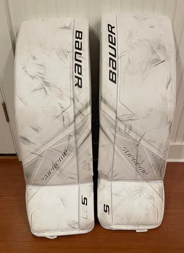 Large Bauer Supreme S27 Goalie Leg Pads