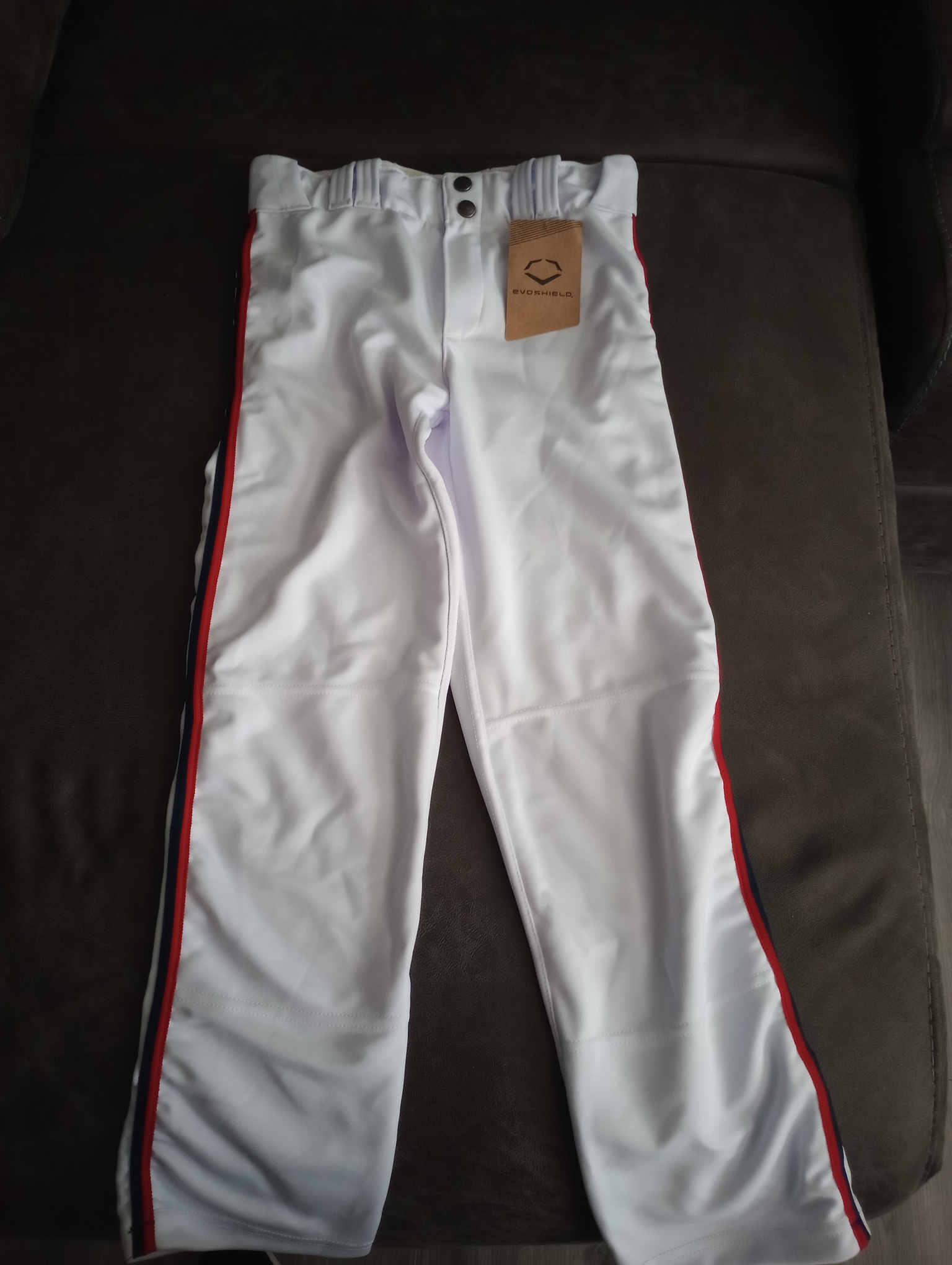 Brand New White Youth Large EvoShield Game Pants