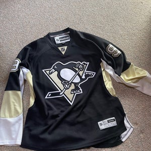 Penguins Dupuis Black XL Men's Reebok Jersey