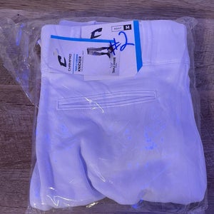 Champro white baseball pants red piping