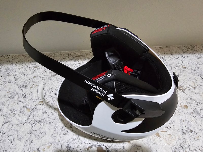 Used Medium/Large Sweet protection volata Helmet FIS Legal with chin guard