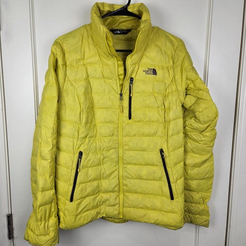 The North Face 800 Down Puffer Jacket Womens Size: M Full Zip Insulated Yellow