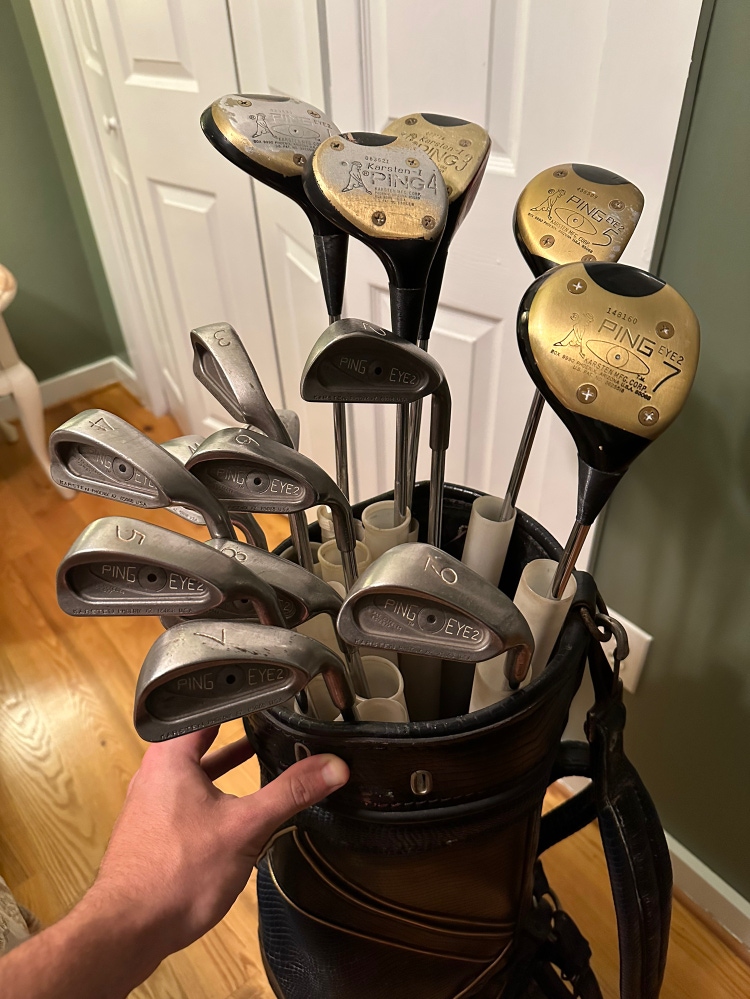 Ping Eye 2 Black Dot Irons and Woods (2-W Irons & 5 Woods) (Bag Not Included)