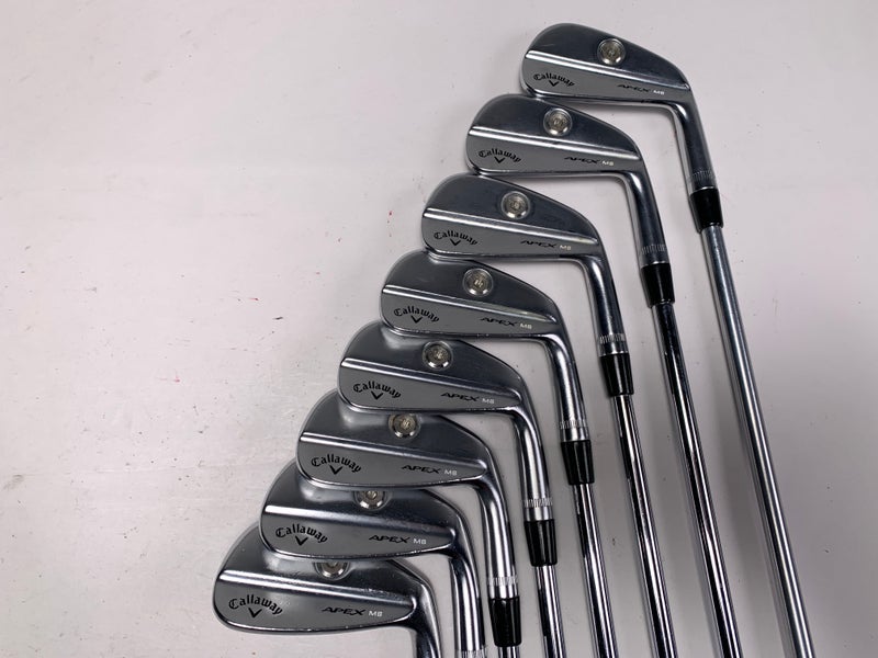 Callaway Apex MB 21 Iron Set 3-PW KBS Tour-V 110g Stiff +1.5'' RH Oversize Grips