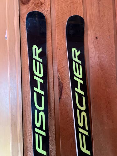 Used 2021 Fischer 193 cm Racing RC4 World Cup GS Skis Max Din 18 radius 30