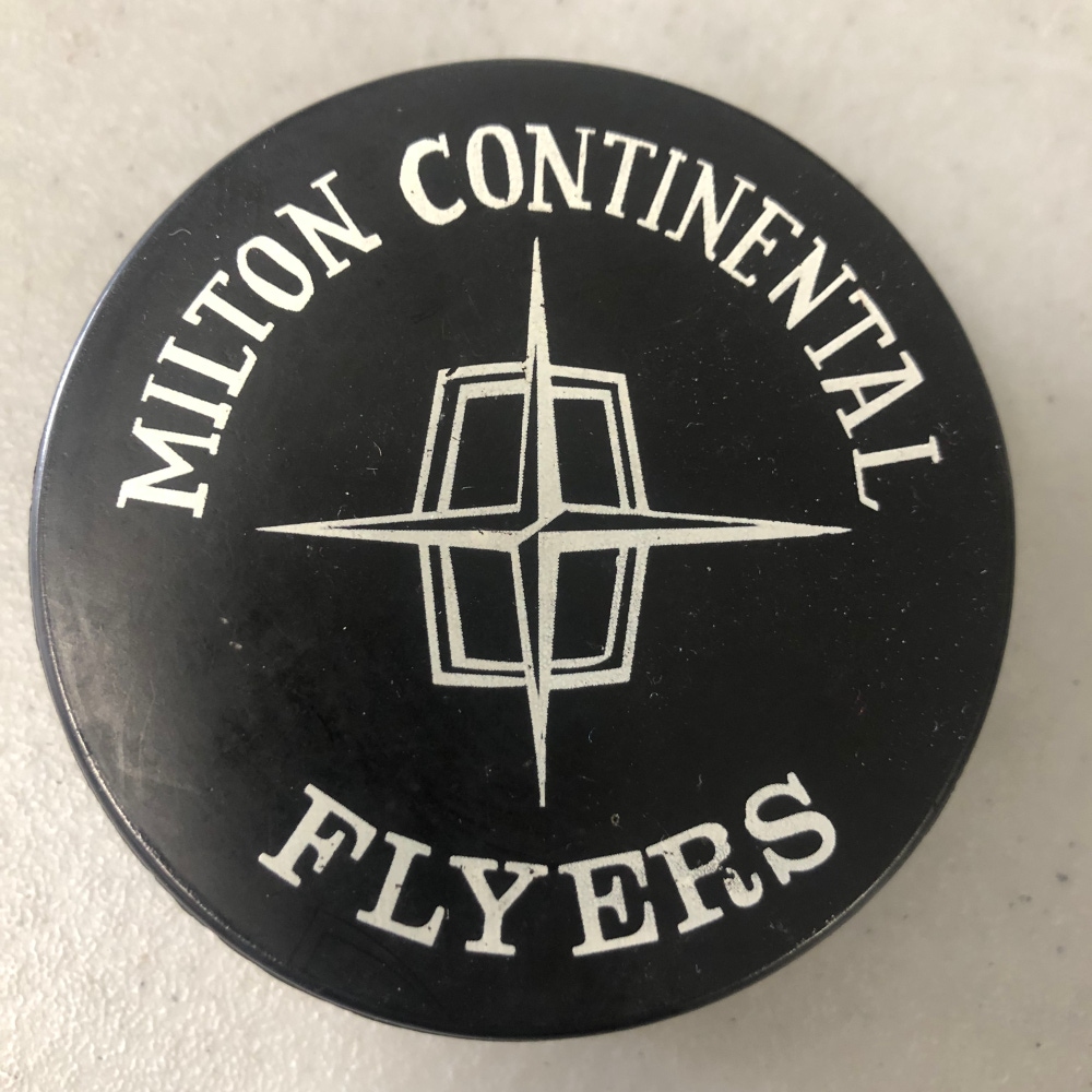 Milton Continental Flyers puck
