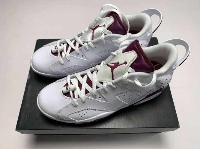 Jordan Retro 6 G NRG M23 Golf Shoes White Bordeaux Men's SZ 9.5 (DV6796-116)