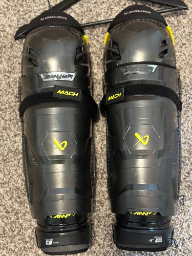 Used Bauer 16"  Mach Shin Pads