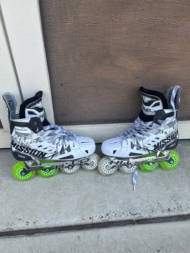 Used Mission Wide Width Size 7.5 Inhaler WM03 Inline Skates