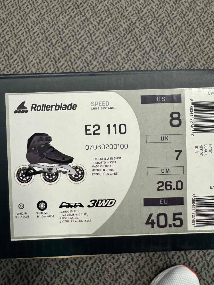 Rollerblade E2 110 Inlines Size 8