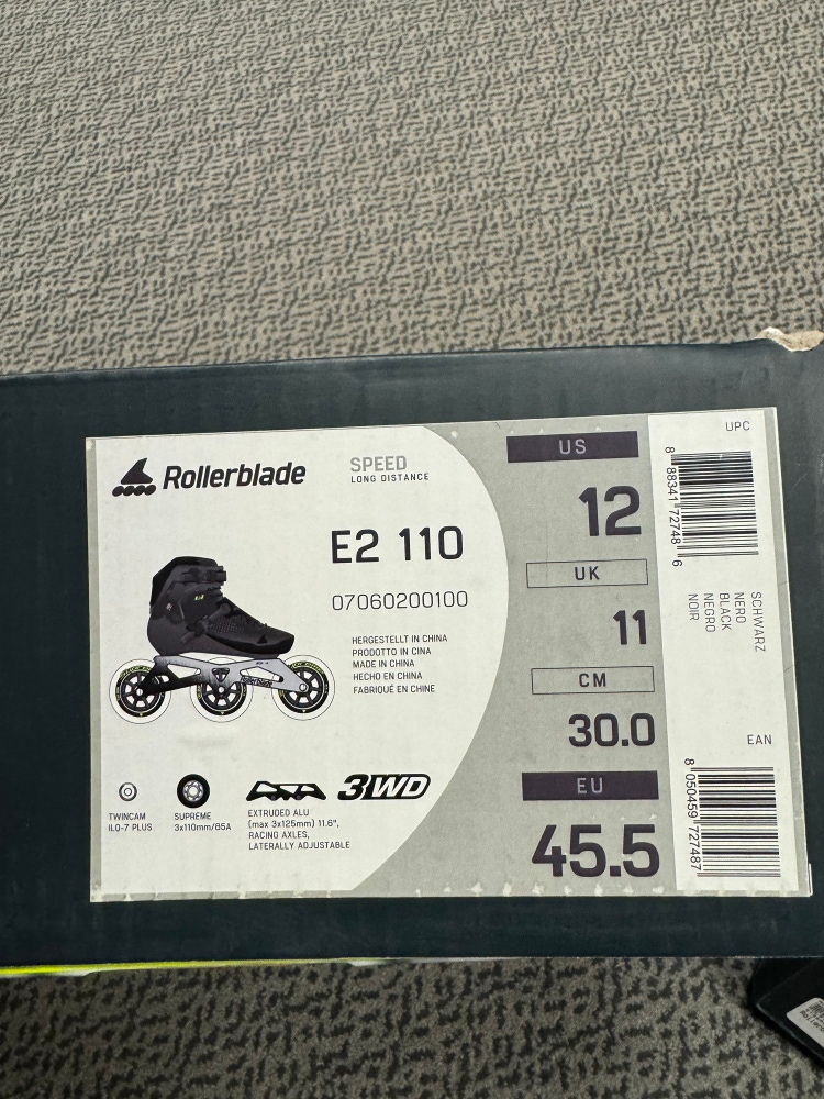 Rollerblade E2 110 Inlines Size 12