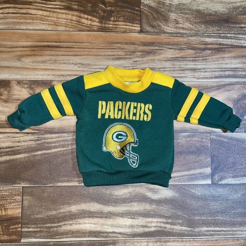 Vintage Green Bay Packers Fleece 1 Piece Suit Size 3-6 Months