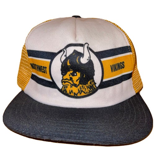Vintage Northwest Vikings Snapback Mesh Trucker Hat Minnesota