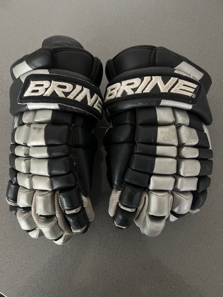 Used  Brine 13" Deft Lacrosse Gloves