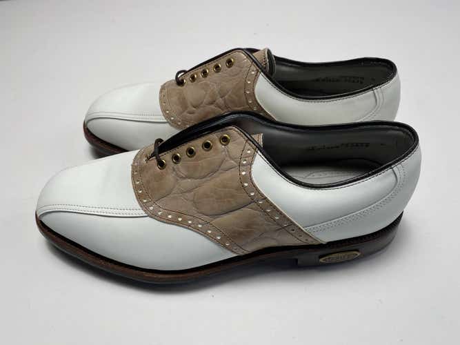 FootJoy Classics Dy Premiere Golf Shoes White Men's SZ 10 (50634)