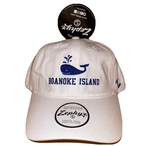 Roanoke Island Whale North Carolina Strapback Hat Zephyr NWT