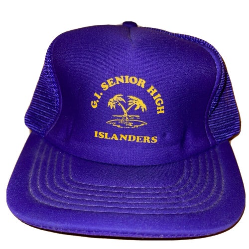 Vintage Grand Island Islanders Nebraska High School Senior Trucker Snapback Hat
