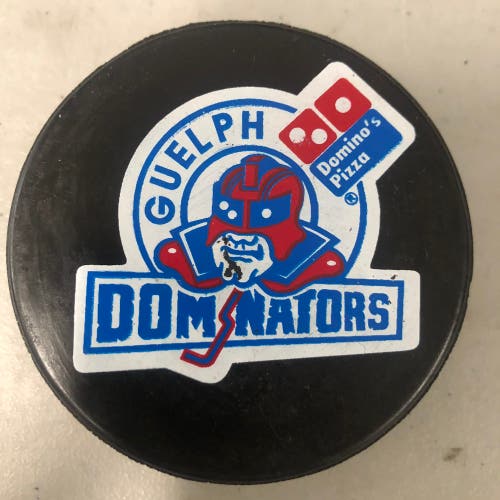 Guelph Dominators puck (GOJHL JrB)