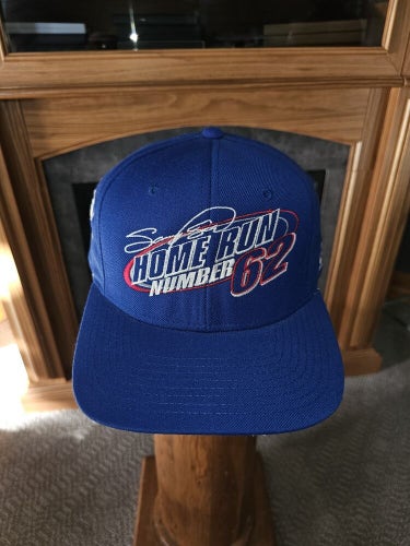 Vintage Sammy Sosa Chicago Cubs Home Run Number 62 New Era Hat Cap Vtg Snapback