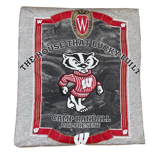 Vintage Wisconsin Badgers Bucky Football Shirt Size XL