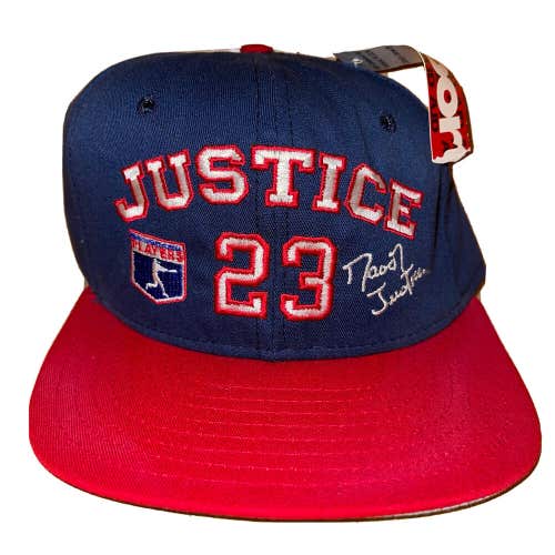 Vintage David Justice #23 MLB Snapback Baseball Cap AJD Hat RARE NWT