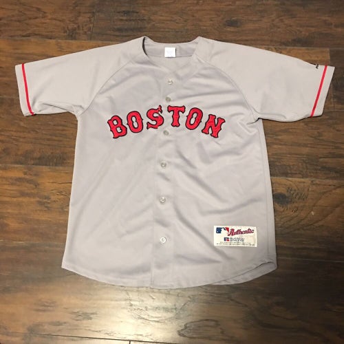 Boston Red Sox MLB Authentic Collection Russell Athletic Jersey Sz Youth L 14-16