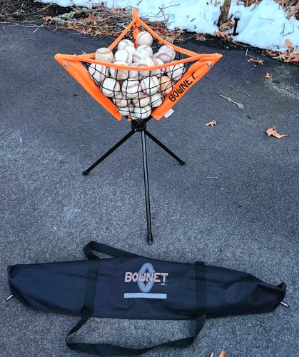 Used Bownet Ball Practice Caddy With Carrying Case