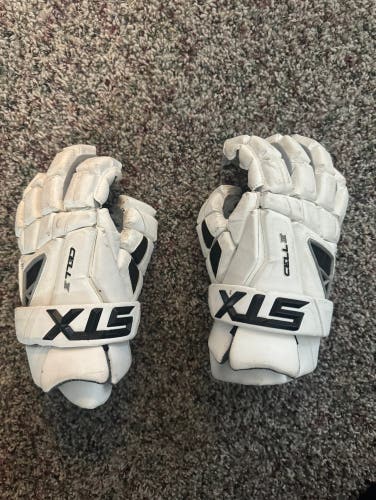 Used STX Large Cell IV Lacrosse Gloves