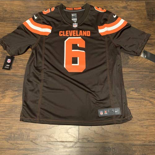 Baker Mayfield #6 Cleveland Browns NFL Football Brown Nike Game Jersey Size XL