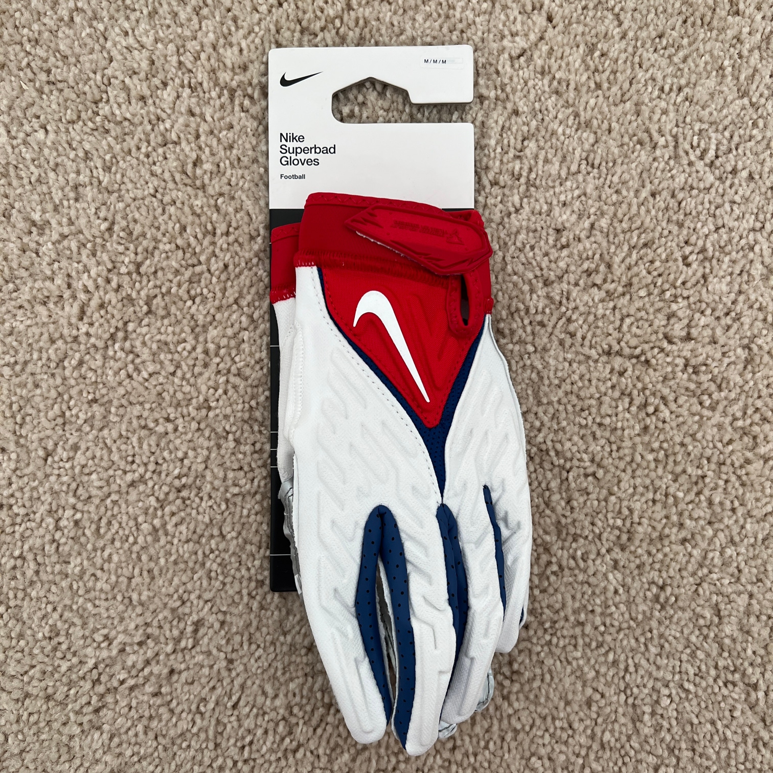 Nike Superbad 6.0 'USA' Football Gloves Size Medium
