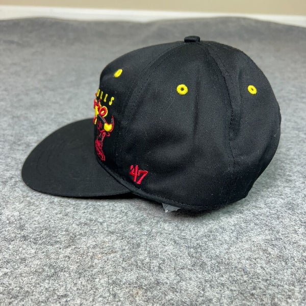 Chicago Bulls Mens Hat Snapback Black Red Hardwood Classics 47 Cap Basketball