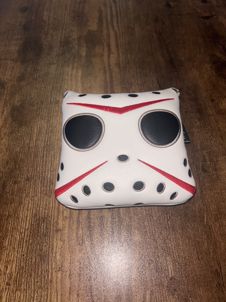 Mallet Putter Cover - Hockey Goalie Mask design