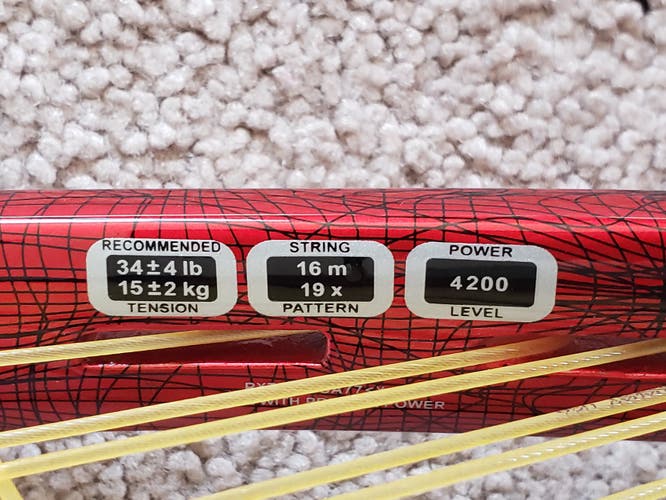 Ektelon EXO3 Toron Racquetball Racquet RED Ruben Gonzalez 4200 Power Level Nice!