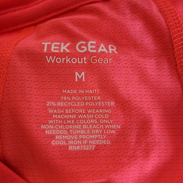 Tek Gear Wicking Melon Energy Flat Seams Workout Gear Short Sleeve