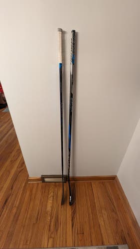 Used Senior Bauer Left Hand Nexus 2N Pro Hockey Stick P92 and Nexus 1n 2 pack