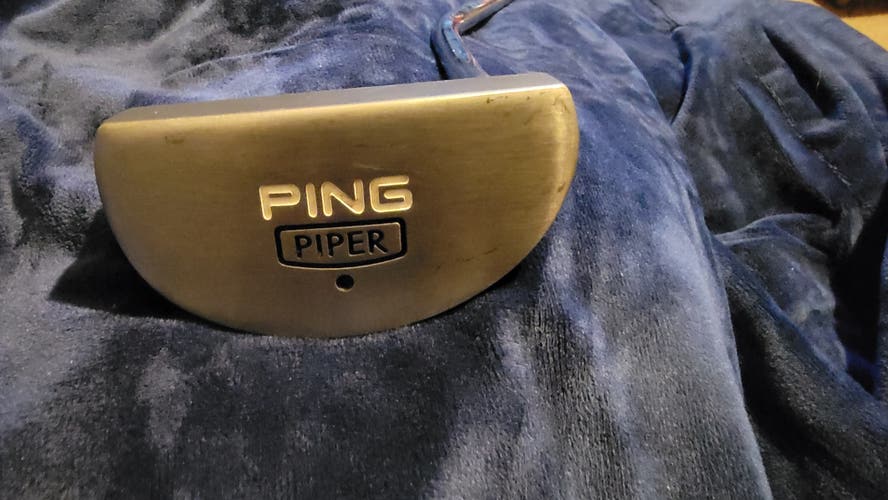 Silver Used Unisex Ping Right Handed Mallet Piper H Putter Uniflex 35"