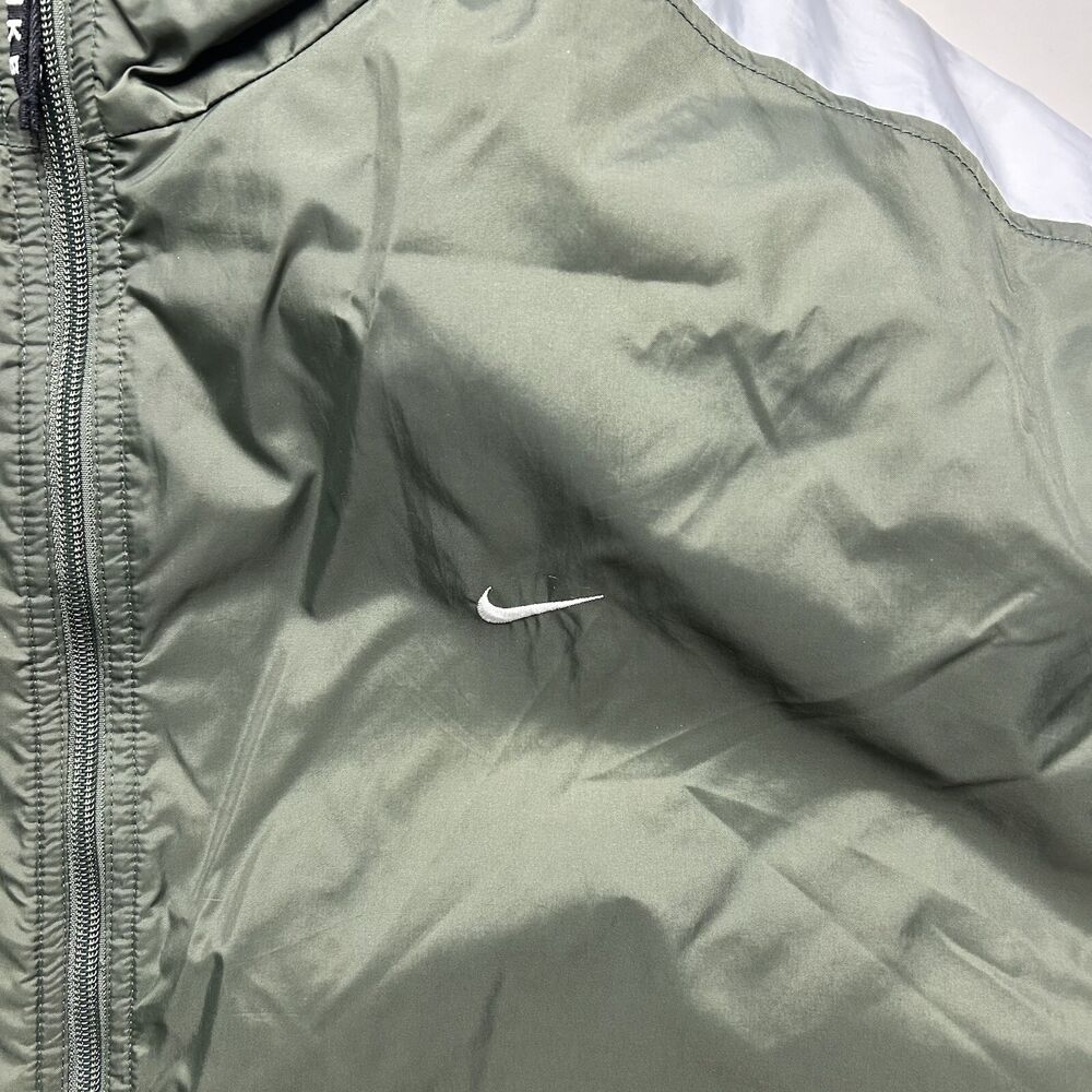 nike windbreaker olive green