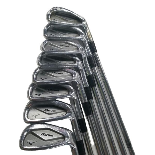 Used Mizuno Mp-55 3i-pw Stiff Flex Steel Shaft Iron Sets