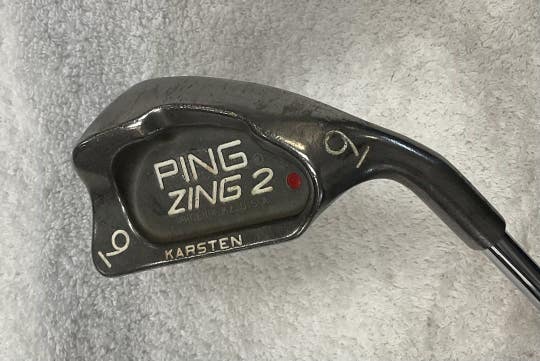 Used Ping Zing 2 Red Dot 9 Iron Stiff Flex Steel Shaft Individual Irons