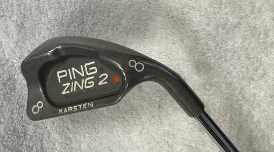 Used Ping Zing 2 Orange Dot 8 Iron Regular Flex Steel Shaft Individual Irons
