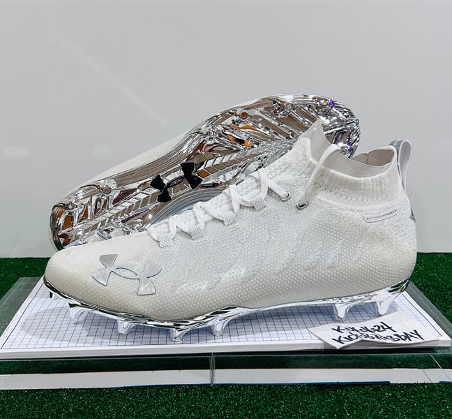 UNDER ARMOUR Spotlight Select MC Molded Football Cleats‎ Mens 13.5 White Silver UA Unisex Spotlight 4 MC Lacrosse Cleats – Midway Sports main image 3