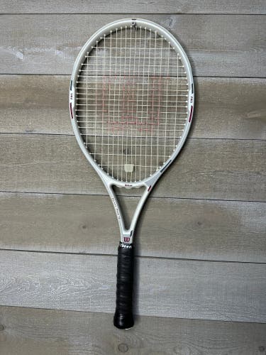 Wilson Ceramic Comp 110 Tennis Racket Racquet High Beam 4 1/2 Grip Vintage