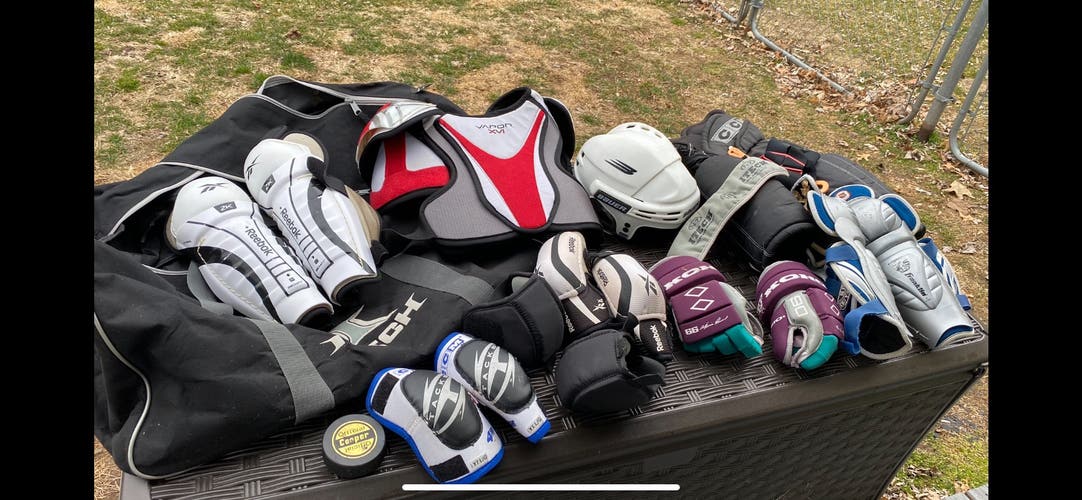 Youth Hockey Bag and accessories