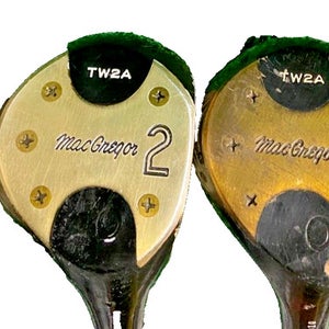 MacGregor TW2A Wood Set 1W,2W,3W,4W RH A2 Aluminum Regular Shafts Matching SN's