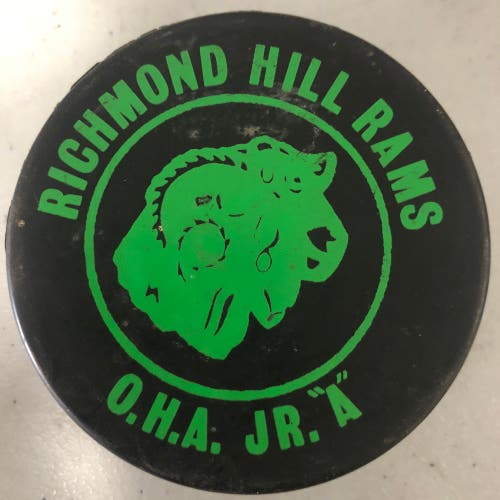 Richmond Hill Rams puck (OHA Jr A)