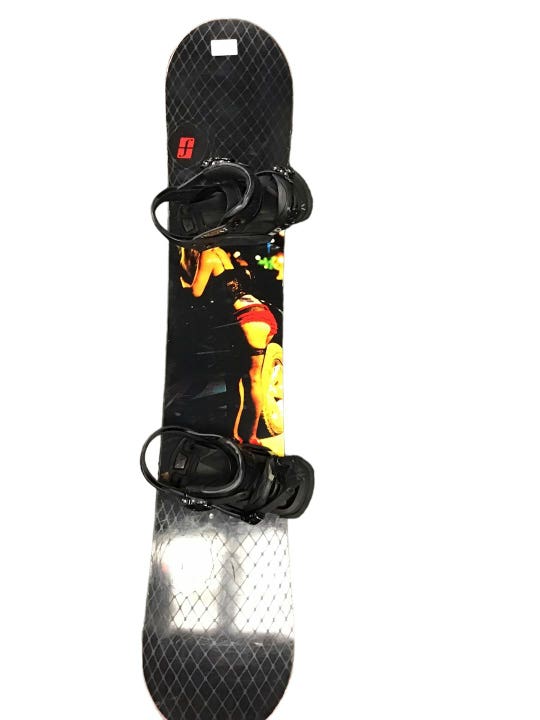 Used Forum The Contract 148 Cm Men's Snowboard Combo
