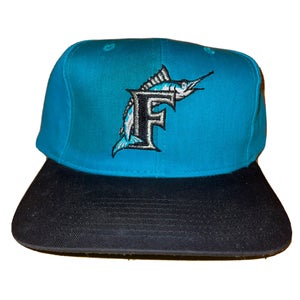 Vintage 90s Florida Marlins Snapback Hat MLB Baseball Cap