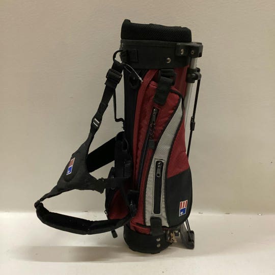 Used Us Kids Red Grey Stand Bag Golf Junior Bags