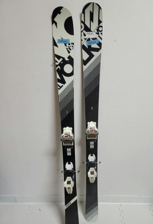 Used Volkl Kendo 2015 Marker Griffon Bindings 163 Cm Men's Downhill Ski Combo
