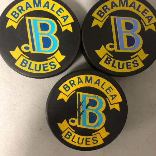 Bramalea Blues puck (OHA Jr B)